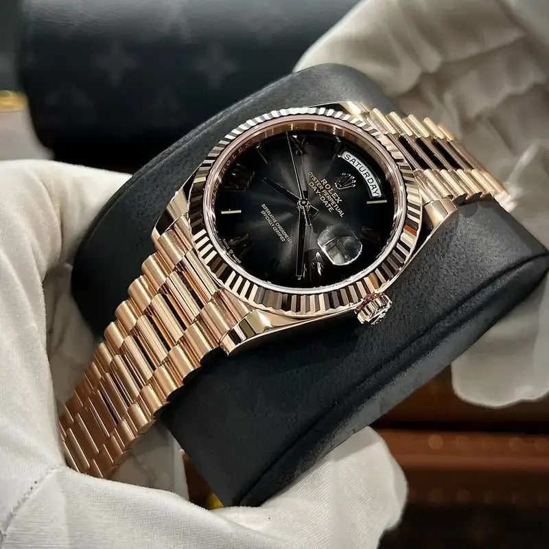 RLX ROSE GOLD BLACK DAIL LIONEL MESSI EDITION